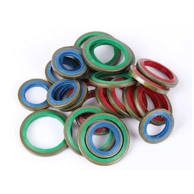 Autocentralizzante acciaio inossidabile 304 Dowty Seal Gasket NBR Rubber Bonded Seal Washer 1